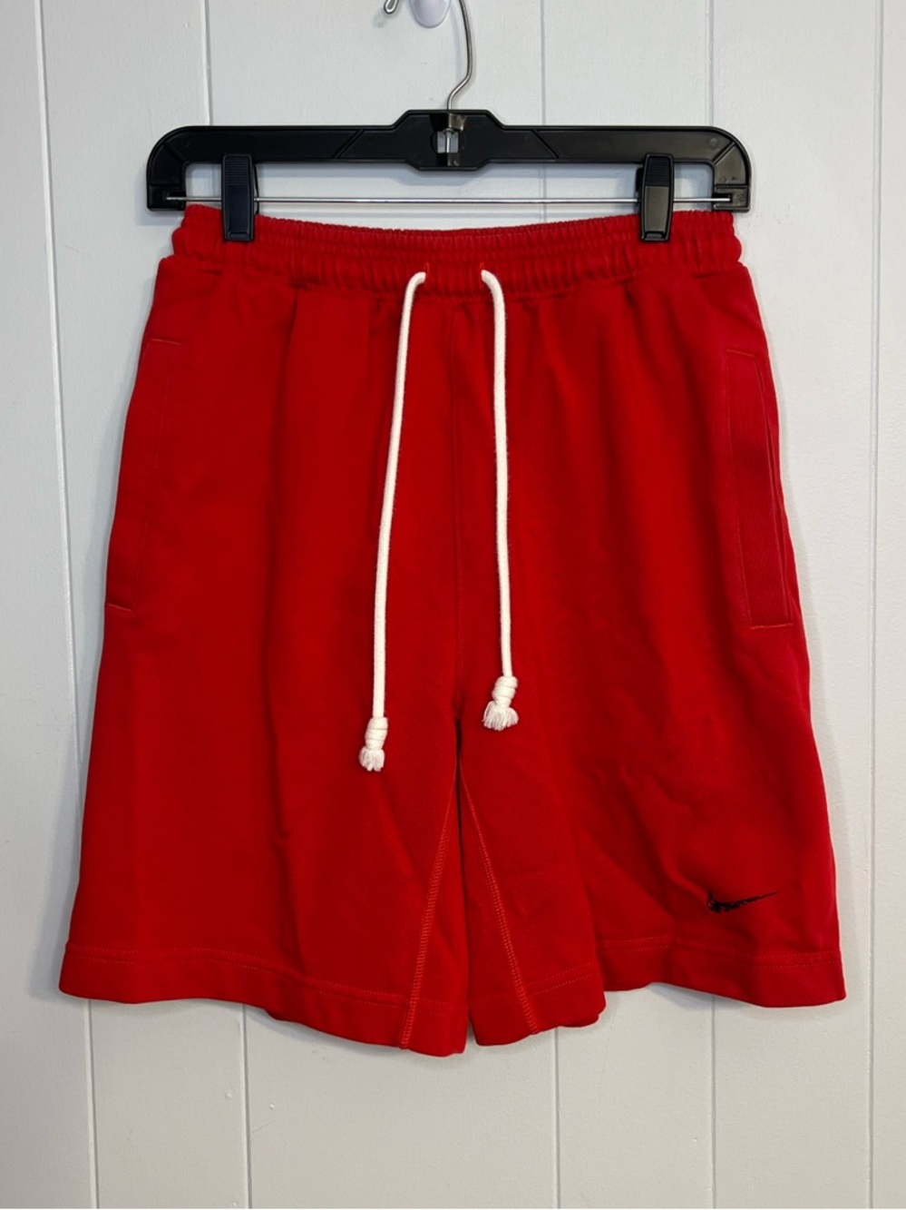 Nike Dri-FIT Standard Issue French‎ Terry Basketball Shorts Red Size S
